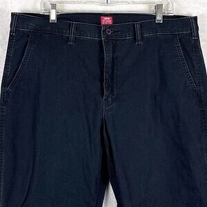 Levis XX Chino Pants Mens 38x30 Black Standard Taper Straight Leg Classic Preppy
